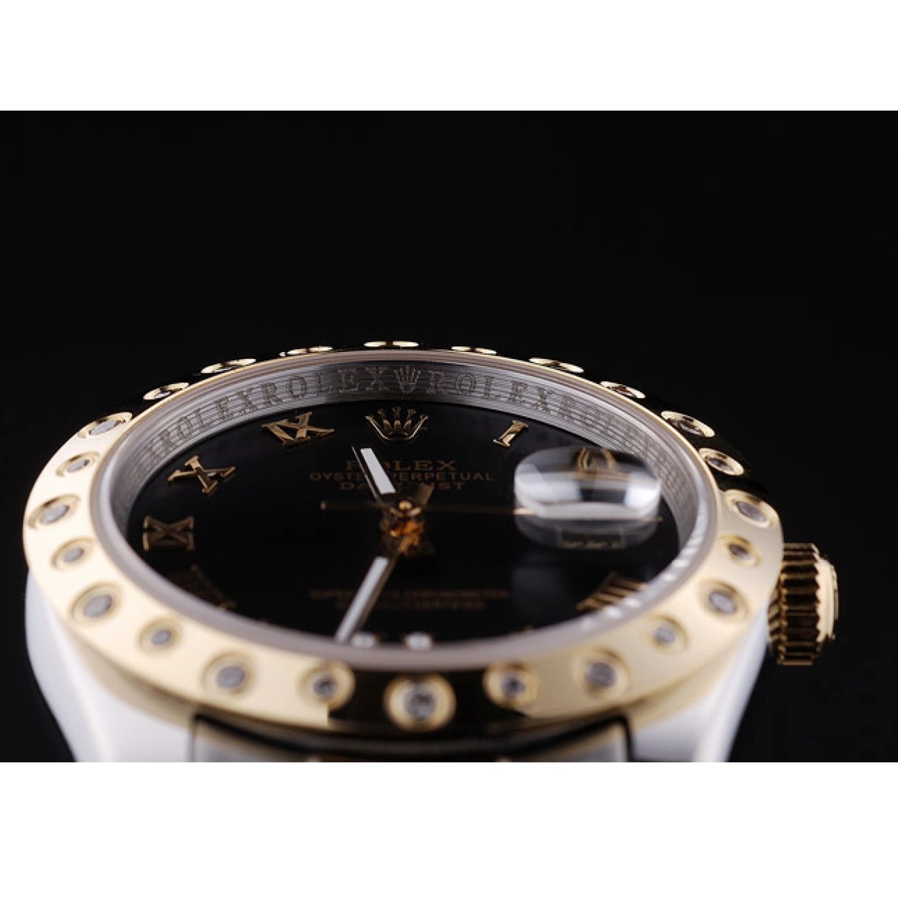 MiroTime 0807 Rolex Datejust Diamond Bezel Black Dial 7463